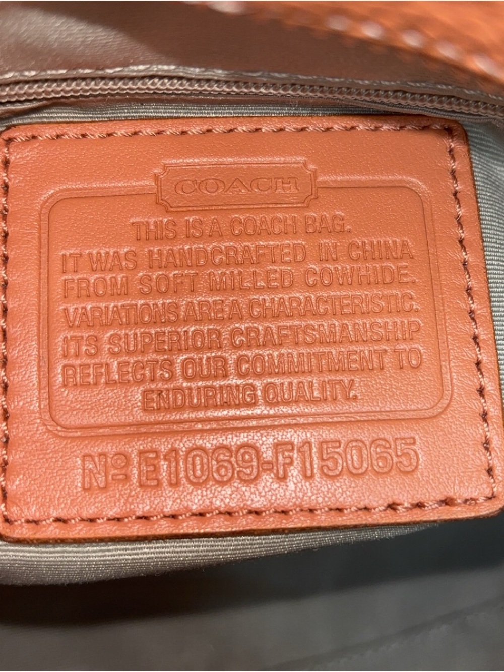 Coach 2010 East West Duffle convertible shoulder bag EUC - Picture 12 of 13